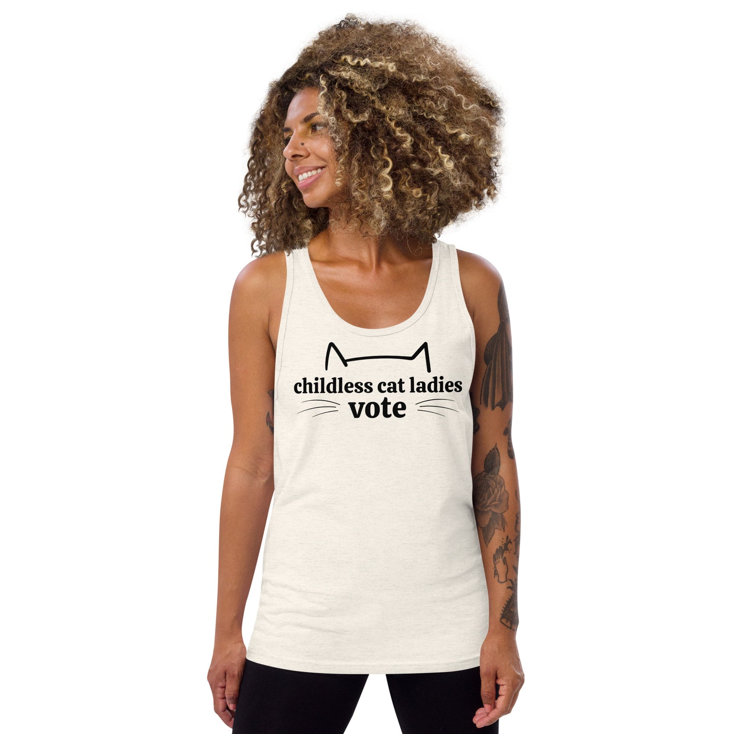 Childless Cat Ladies Vote - Men's Cut Tank Top