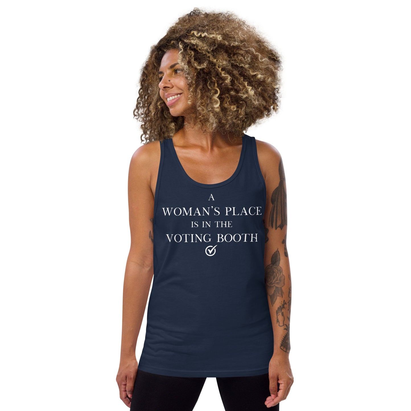 A Woman's Place Is In the Voting Booth - Men's Cut Tank Top