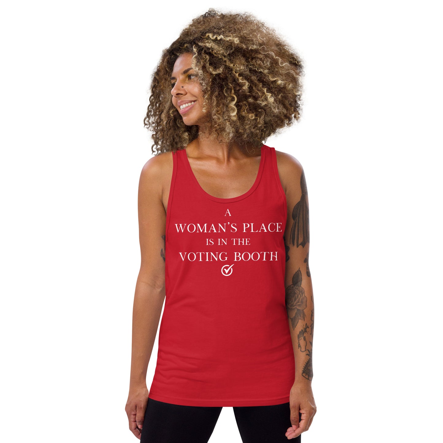 A Woman's Place Is In the Voting Booth - Men's Cut Tank Top