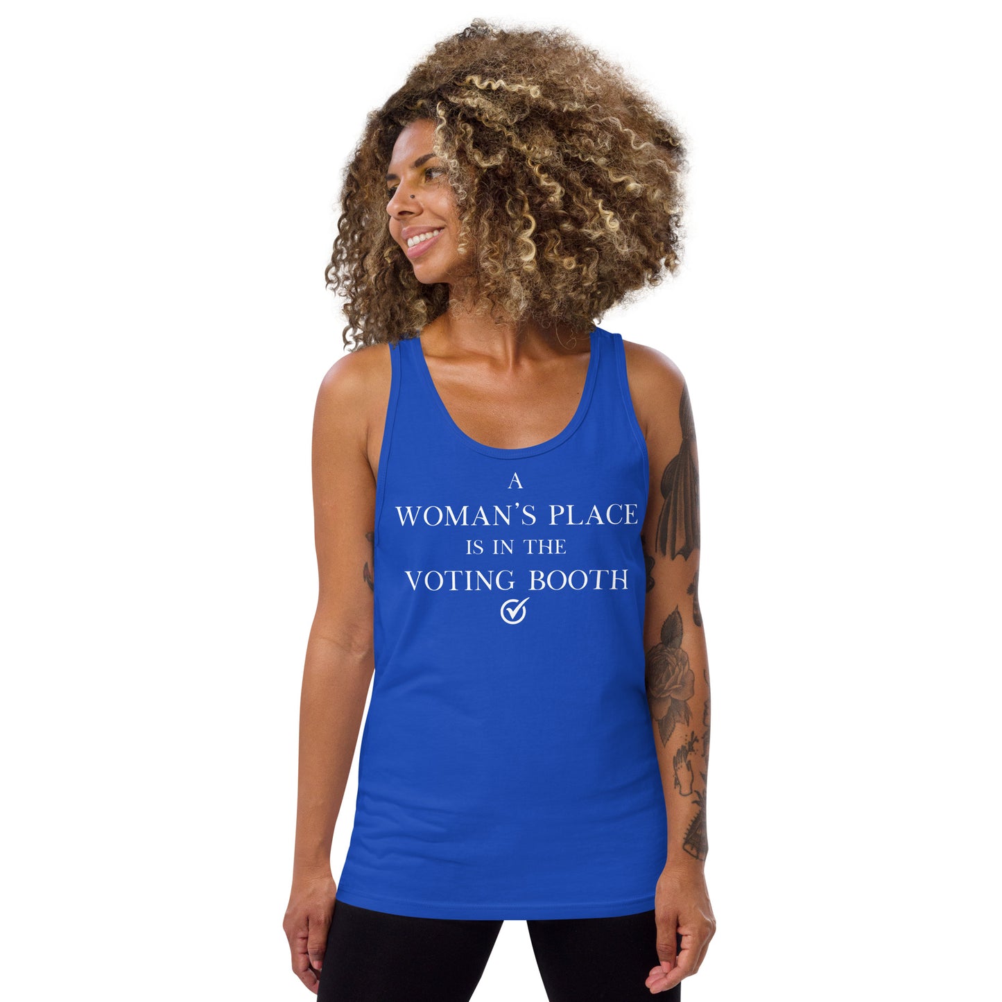 A Woman's Place Is In the Voting Booth - Men's Cut Tank Top