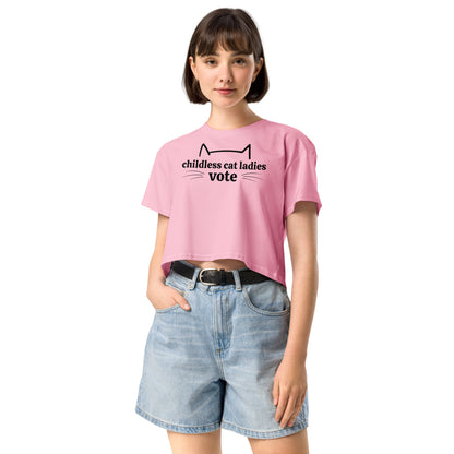 Childless Cat Ladies Vote - Women’s Crop Top