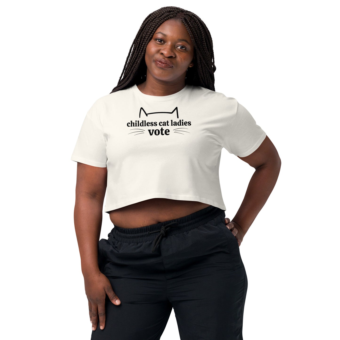 Childless Cat Ladies Vote - Women’s Crop Top