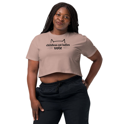 Childless Cat Ladies Vote - Women’s Crop Top