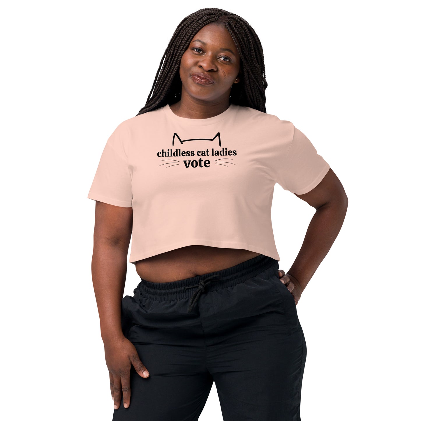 Childless Cat Ladies Vote - Women’s Crop Top